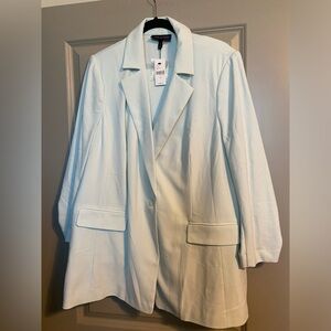 Pastel soft mint green pant suit